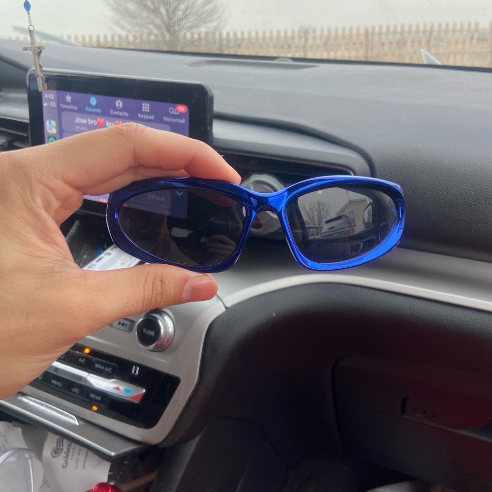 Vibrant Blue Sunglasses